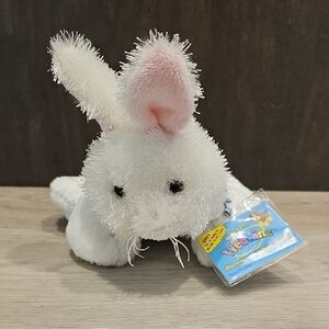 Webkinz White Bunny Rabbit Plush With Used / Activated Tag - Code Will Not Work